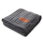 Leeman™ Cable Knit Sherpa Throw